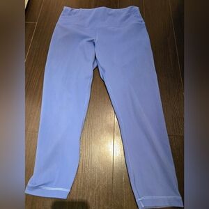 Blue Lululemon WunderTrain Size 12 Leggings